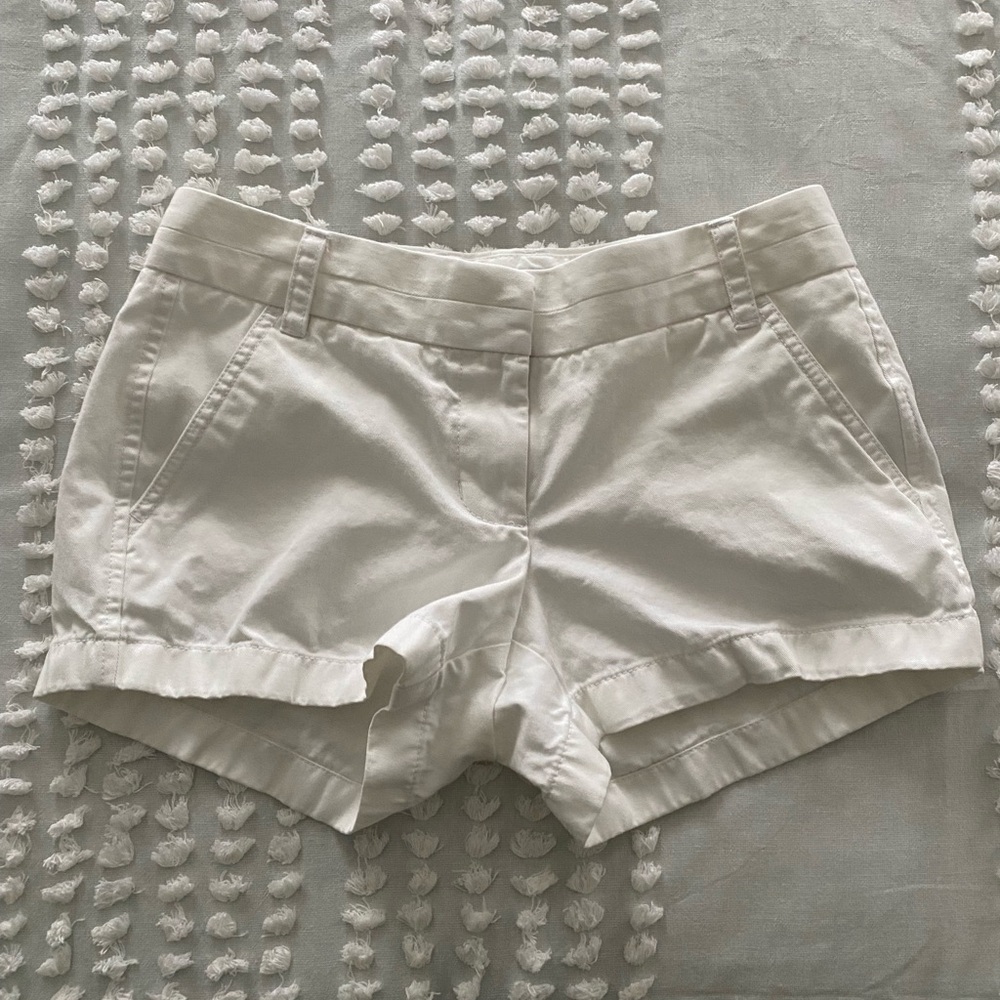 J. Crew Women’s White Chino Shorts